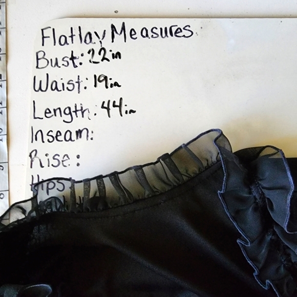 Vintage whimsygoth ruffled black dress - Picture 2 of 4